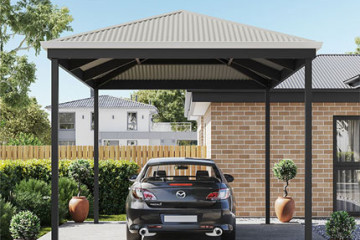 Product roof style carport hip roof 
