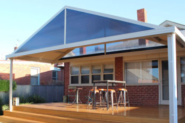 Product roof style patio gable